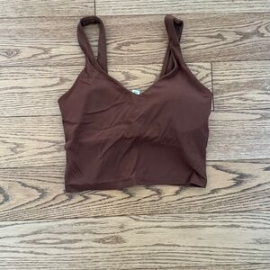 Lululemon Align Ribbed Tank Top Light Support A/B Cup in Roasted Brown, 6